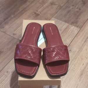 Anthropologie Women's Woven Slide Sandals